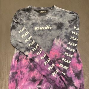 Play boy long sleeve tie dye